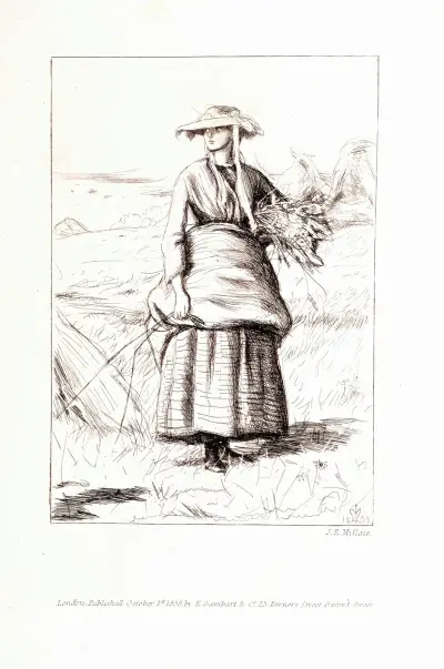 Fragmenty wierszy Thomasa Hooda – Ruth, Sir John Everett Millais