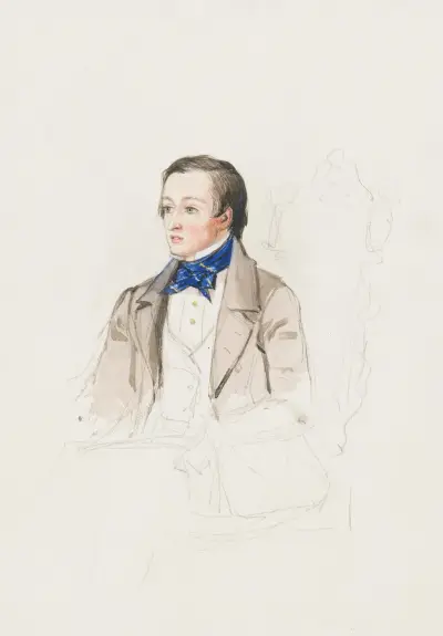 Studium portretowe pana R. Stephensa z Merton College w Oksfordzie, Sir John Everett Millais