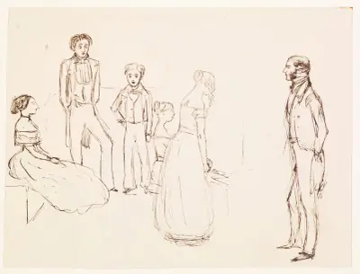 Szkic wieczornego przyjęcia, 1850 – Nr. 1, Sir John Everett Millais