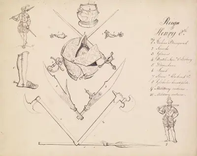 Szkice zbroi – studium do Henryka VIII, 1844 – Nr. 2, Sir John Everett Millais
