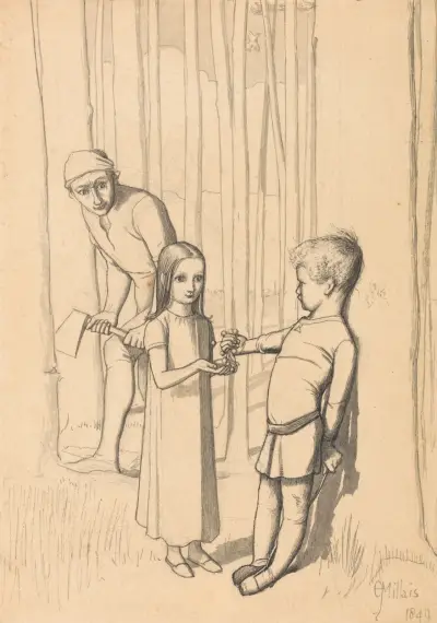 Studium do Córki drwala, Sir John Everett Millais