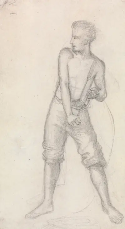 Studium młodego mężczyzny, Sir John Everett Millais