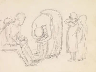 Studia postaci do „Dory” Tennysona, Sir John Everett Millais