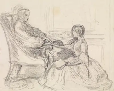Studium postaci do „The Grandmother’s Apology” Tennysona, Sir John Everett Millais