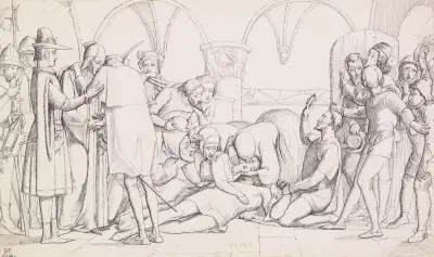 Śmierć Romea i Julii – studium kompozycyjne, Sir John Everett Millais