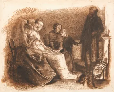 Umierający mężczyzna, Sir John Everett Millais