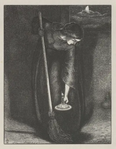 Zaginiona srebrna moneta, Sir John Everett Millais