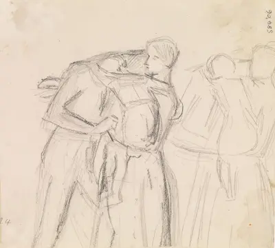 Wyjęty spod prawa rojalista 1651 – purytańska dziewczyna odwiedza swojego kawalera – Nr. 1, Sir John Everett Millais