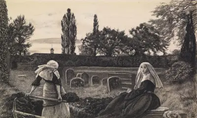 Doliny odpoczynku – wykończone studium, Sir John Everett Millais
