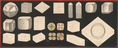 Shapes of crystals, 1886 – nr 2 av J.F. Schreiber