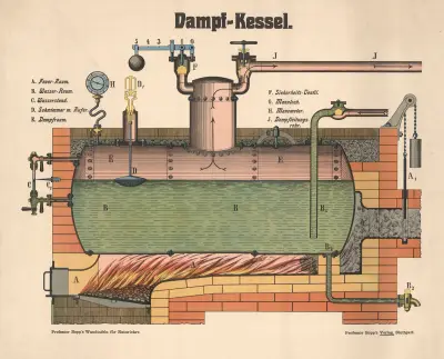 Steam boiler av J.F. Schreiber