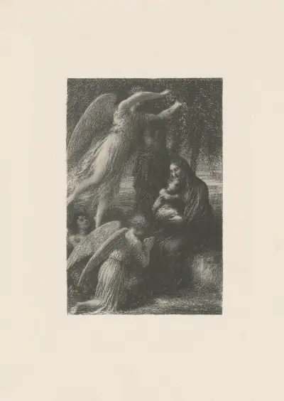 Die Kindheit Christi. Die Ruhe der Heiligen Familie von Henri Fantin-Latour