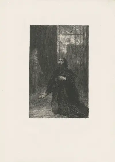 Rienzi. Akt V. Rienzis Gebet von Henri Fantin-Latour