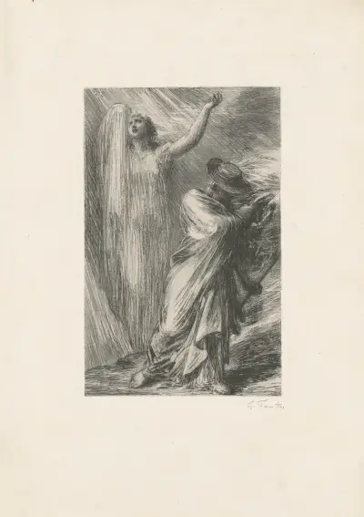 Siegfried. Dritter Aufzug. Erdas Erweckung von Henri Fantin-Latour