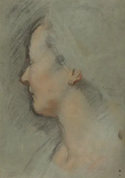 Head of a Woman av Federico Barocci