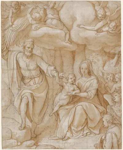 Rest on the Flight into Egypt av Federico Zuccaro