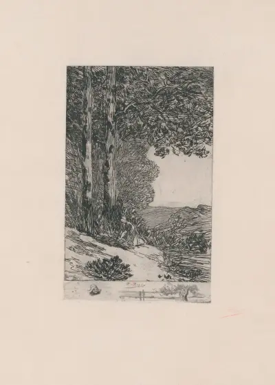 Bûcheronne av Félicien Rops