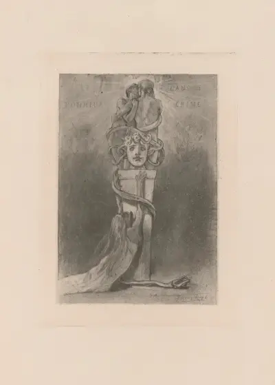 Le bonheur dans le crime, 1885 av Félicien Rops