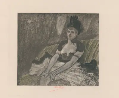 Le coup de la jarretière av Félicien Rops