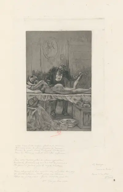 Le massage (IV) av Félicien Rops