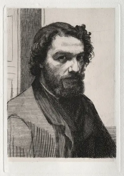 Alphonse Legros av Félix Bracquemond