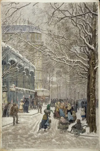 La place du Marché, la rue Brézin et l’avenue du Maine, Félix Brard