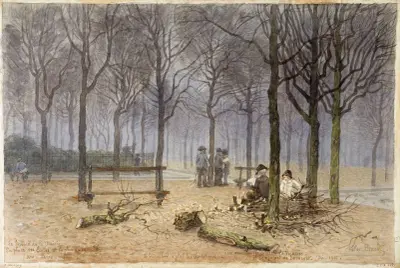 Le square de la Mairie, la place des Ecoles et la place du marché, Félix Brard