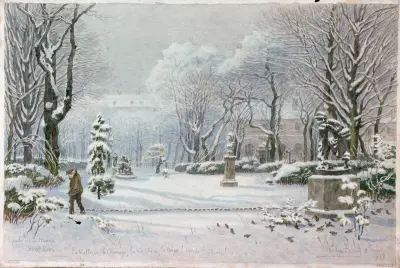 Square de la Mairie (XIVe) Paris, 1919, Félix Brard
