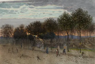 Vue de la rue Lakanal au Grand Montrouge, Félix Brard