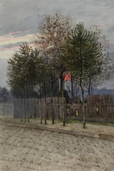 Vue du côté Nord-Ouest de la rue Lakanal au Grand-Montrouge, Félix Brard