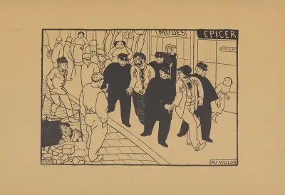 Au violon av Félix Vallotton