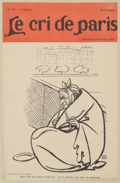 Ayez pitié d’un pauvre poète qui eu le cerveau pris dans un engrenage av Félix Vallotton