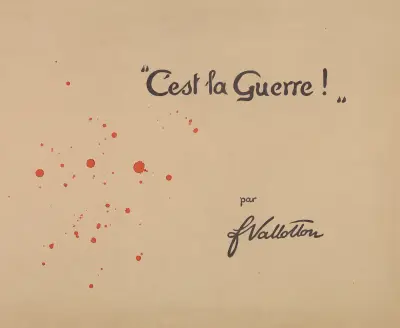 C’est la Guerre! – Obálka, Félix Vallotton