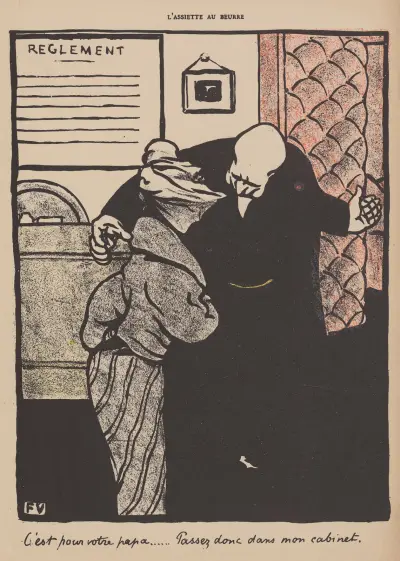 To dla waszego taty... Proszę wejść do mojego gabinetu, Félix Vallotton