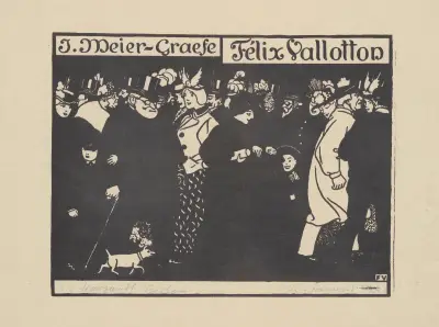Couverture de l’ouvrage de J. Meier-Graefe av Félix Vallotton