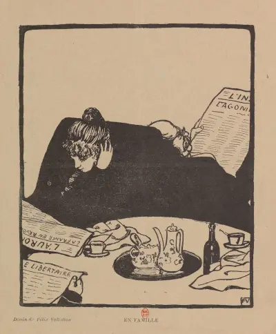En Famille, 1898 av Félix Vallotton