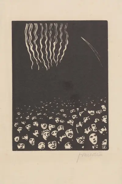 Fireworks (Le feu d’artifice) av Félix Vallotton