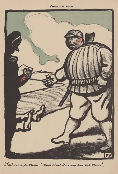 Umarł, zgoda! Ale czy był na mojej ziemi, czy nie!, Félix Vallotton