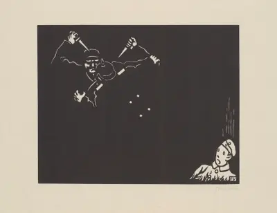 In the Darkness (Dans les Ténèbres) av Félix Vallotton