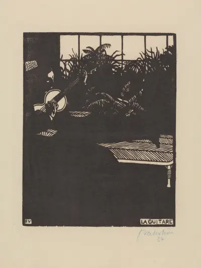 La guitare av Félix Vallotton