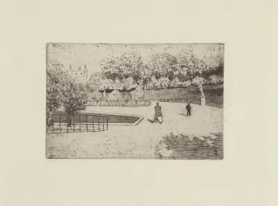 Le bassin du Luxembourg av Félix Vallotton