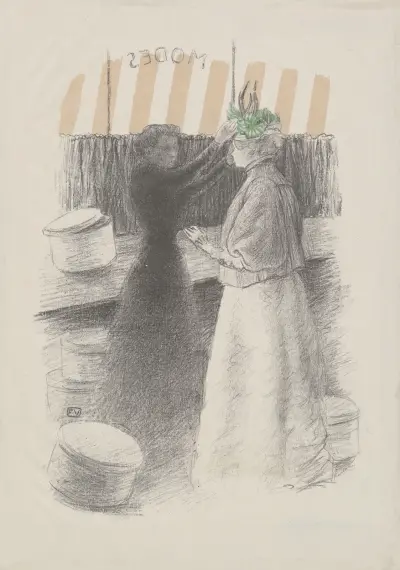 Zelený klobouk, Félix Vallotton