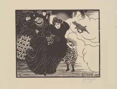 Der Windstoß von Félix Vallotton
