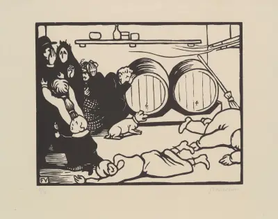 The Civilians (Les Civils) av Félix Vallotton