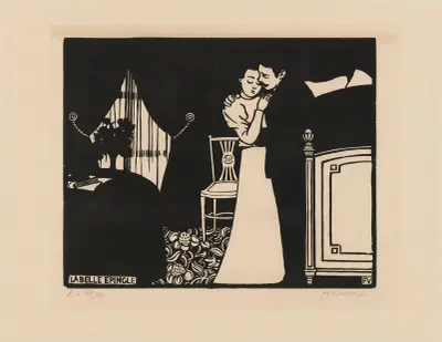 The Fine Pin (La Belle epingle) av Félix Vallotton