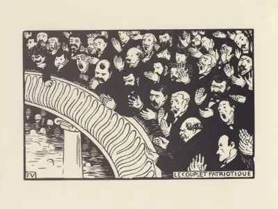 The Patriotic Ditty (Le Couplet patriotique) av Félix Vallotton