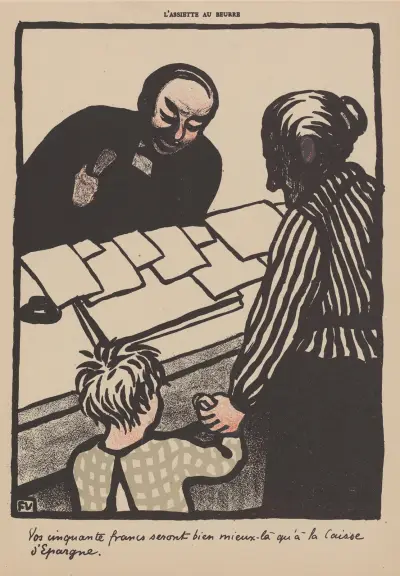 Eure fünfzig Franken wären bei der Sparkasse viel besser aufgehoben von Félix Vallotton
