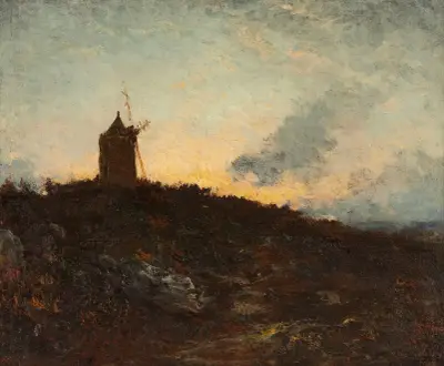 Le Moulin [Environs De Martigues] av Félix Ziem