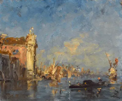 Venise, L’église Des Gesuati av Félix Ziem