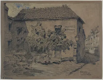 La place du Tertre, à Montmartre, 1926 – Nr. 1 von Ferdinand Boberg